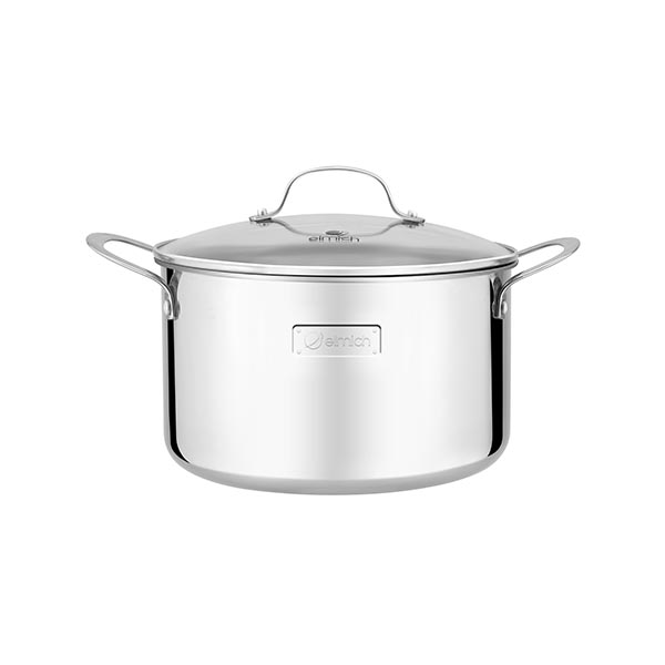 High-grade stainless steel pot with 3 layers of seamless bottom Tri-Max 18cm
