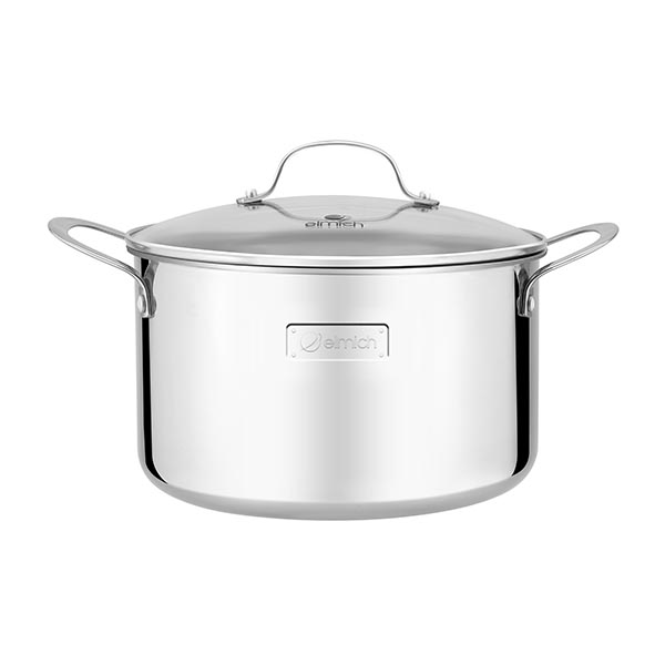 High-grade stainless steel pot 3 layers of seamless bottom Tri-Max 26cm